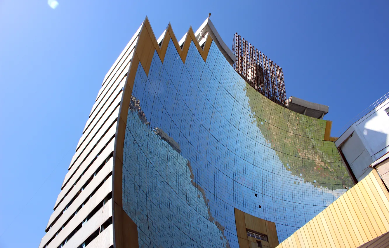 Photo wallpaper the sky, mirror, Uzbekistan, uzbekistan, sun institute, Institute, parkent, physics-sun