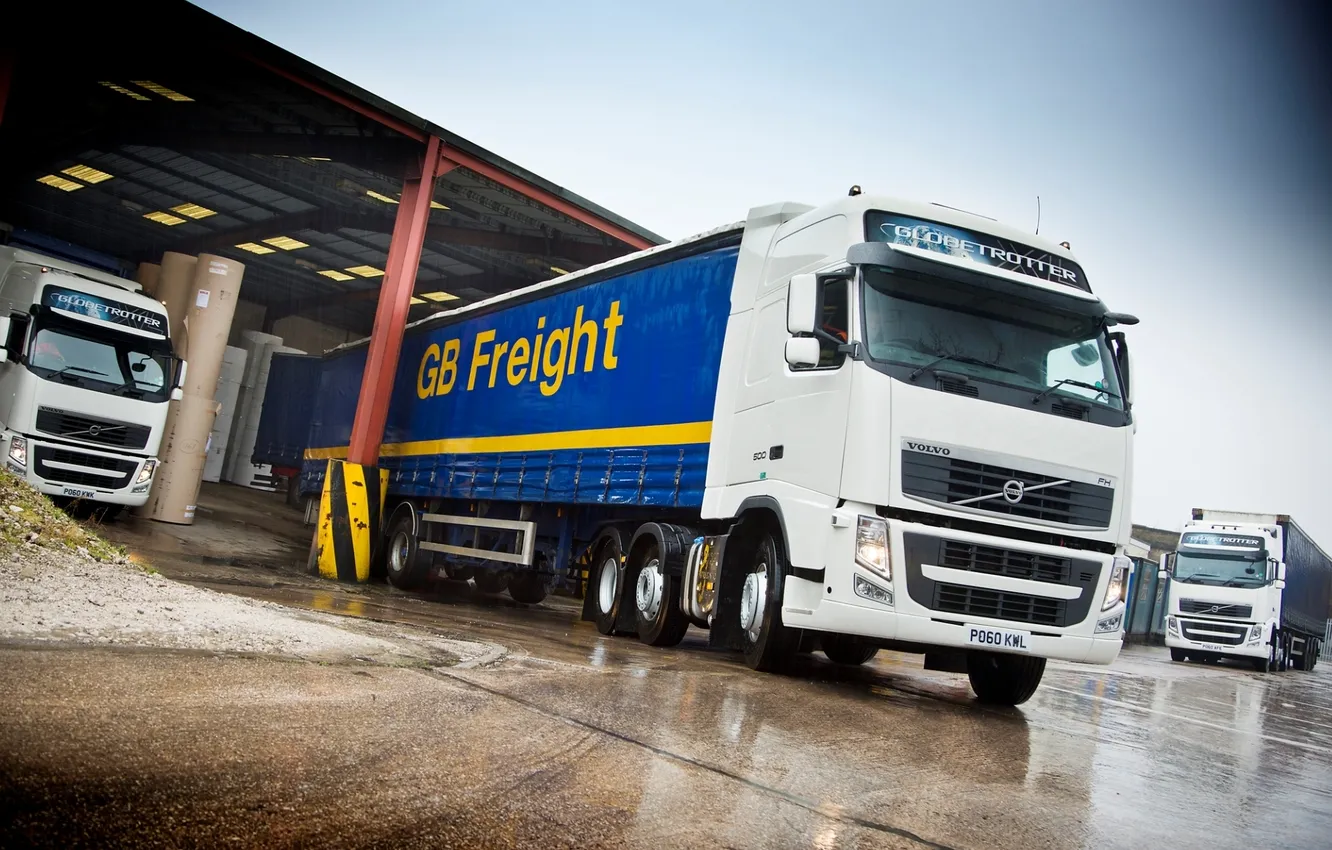 Photo wallpaper Volvo, Truck, UK, 500, Volvo