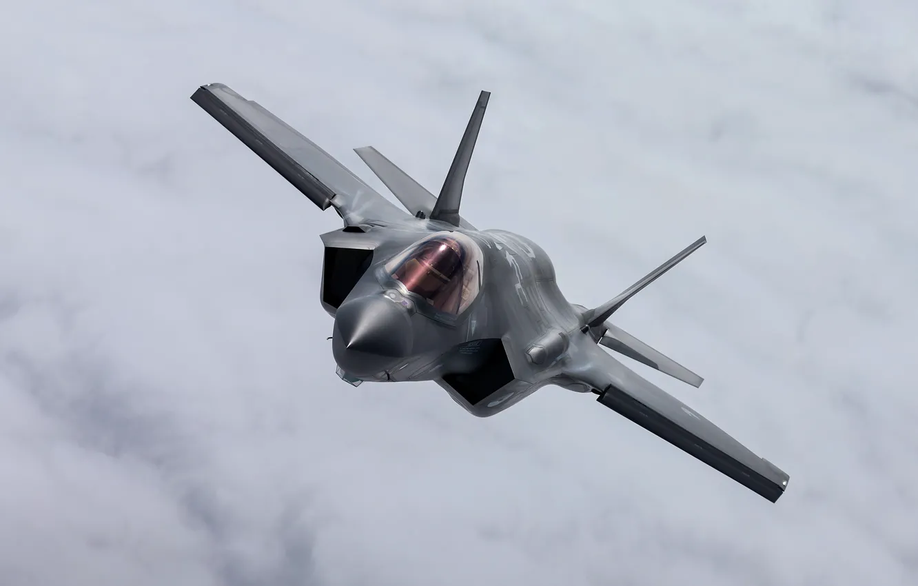 Photo wallpaper USA, fighter-bomber, F-35A