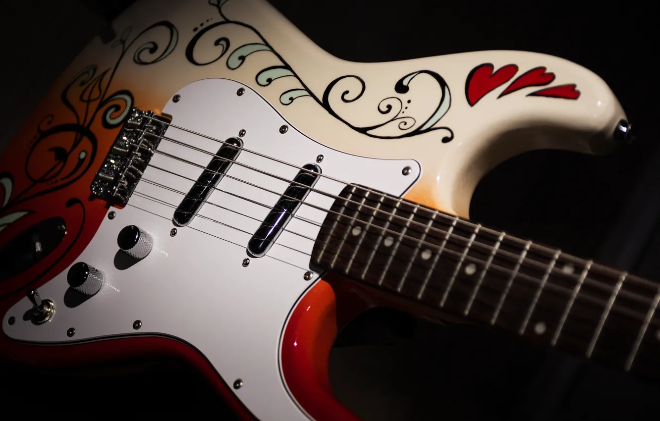 Photo wallpaper music, background, guitar