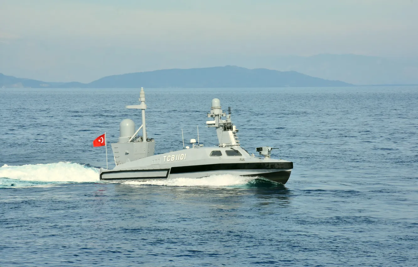 Photo wallpaper Turkish Navy, marine drone, TCB Marlin SIDA
