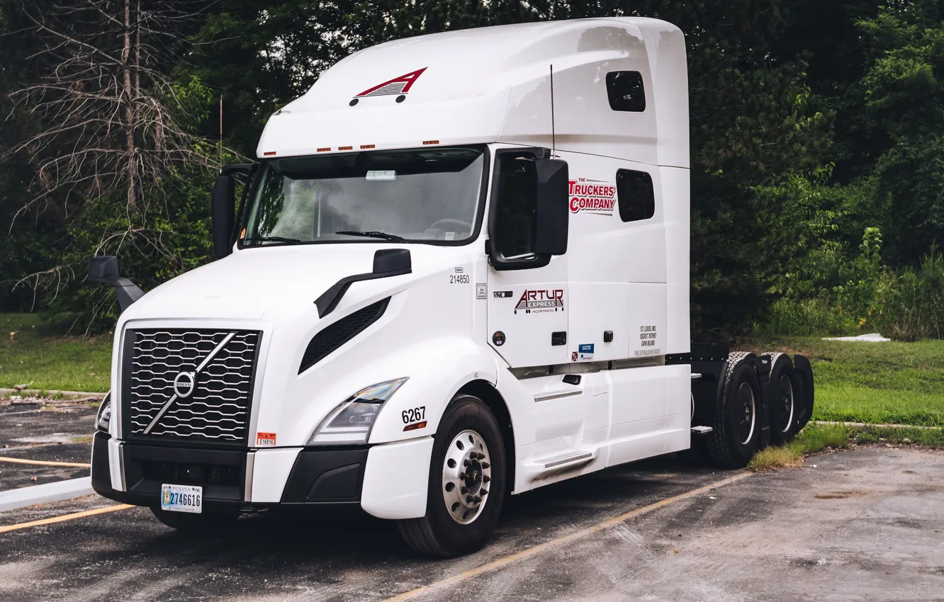 Photo wallpaper WHITE, VOLVO, VNL