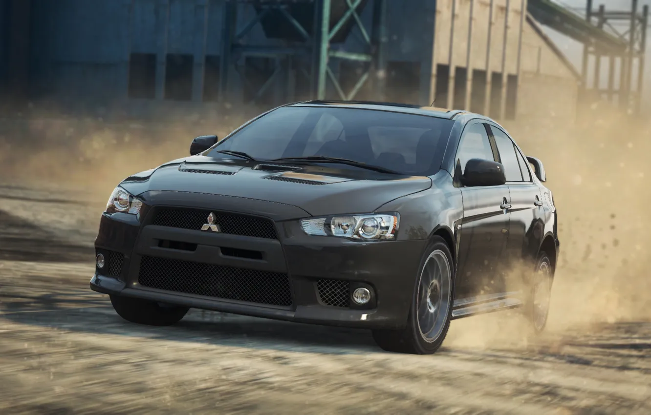 Photo wallpaper 2012, Most Wanted, Need for speed, Mitsubishi Lancer Evolution X