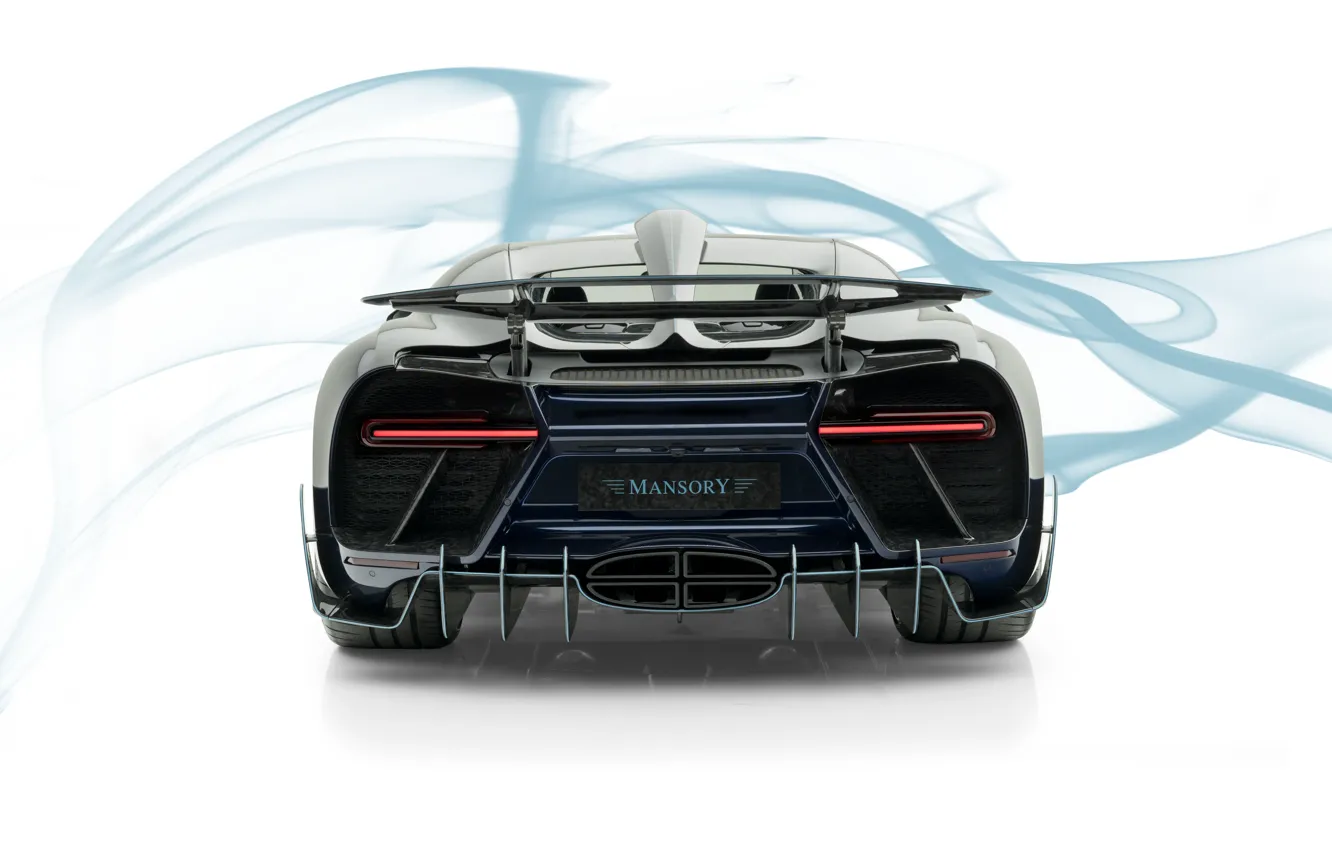 Photo wallpaper Bugatti, supercar, rear view, Mansory, hypercar, Chiron, 2019, Centuria