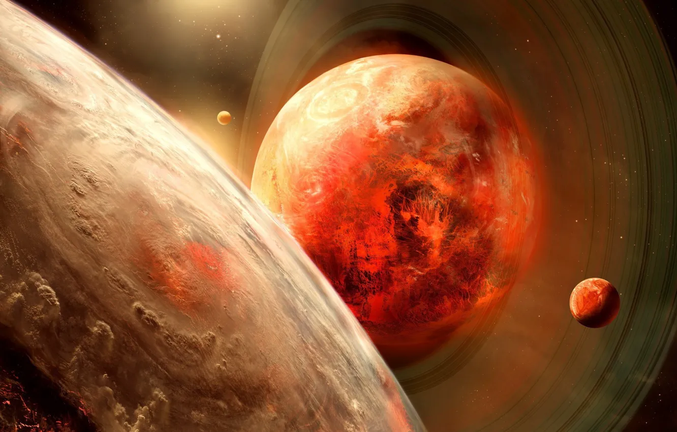 Photo wallpaper space, wallpaper