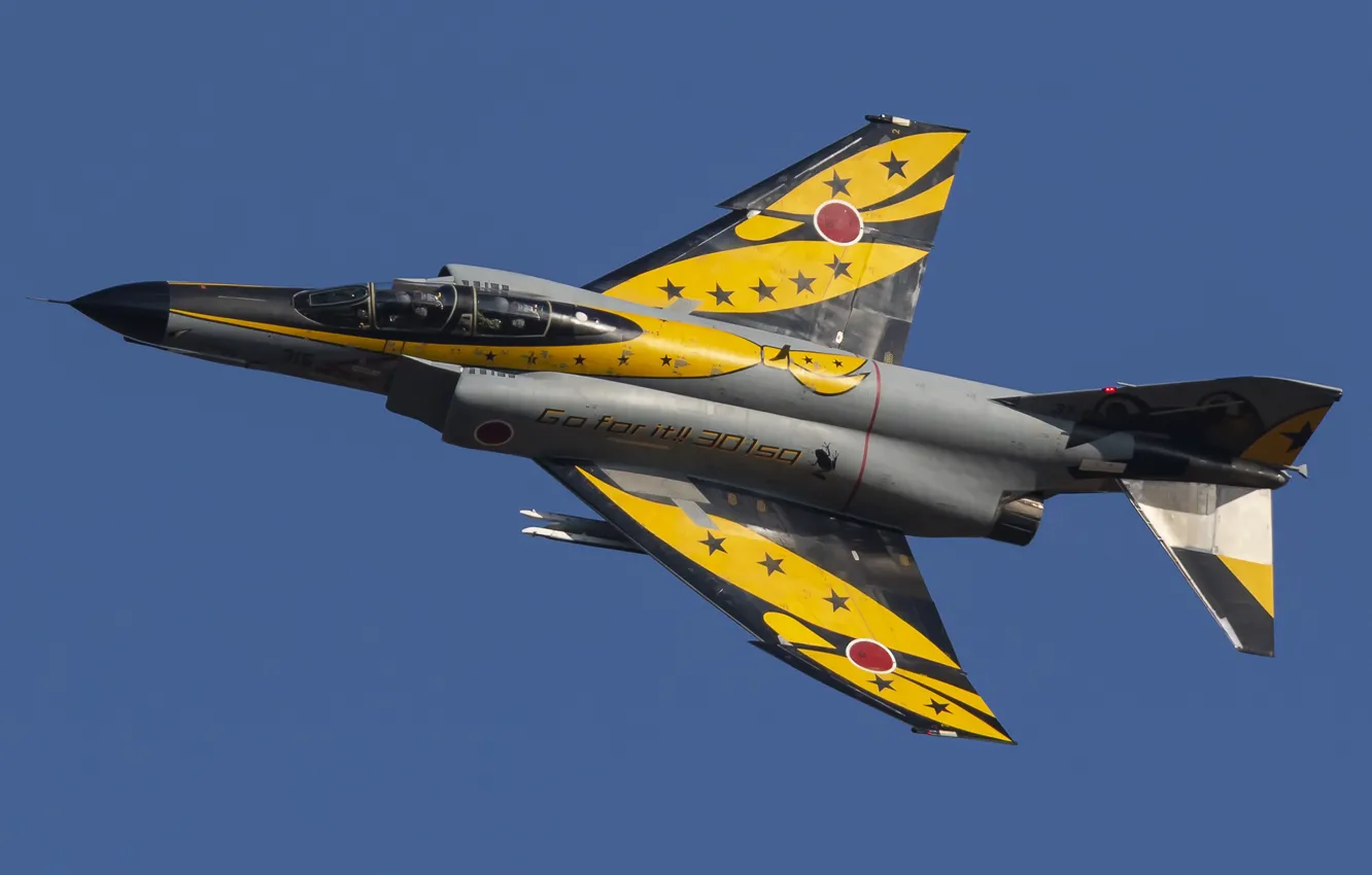 Photo wallpaper F-4EJ, fighter-bomber, McDonnell Douglas, Phantom II