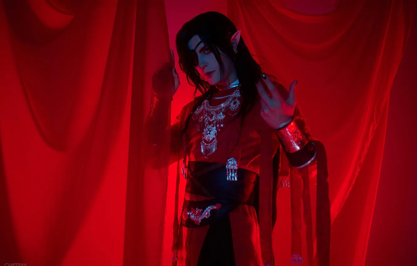 Photo wallpaper guy, cosplay, cosplay, The Blessing of the Celestials, Hua Cheng, Grayson, GraysonFin cosplay, GraysonFin