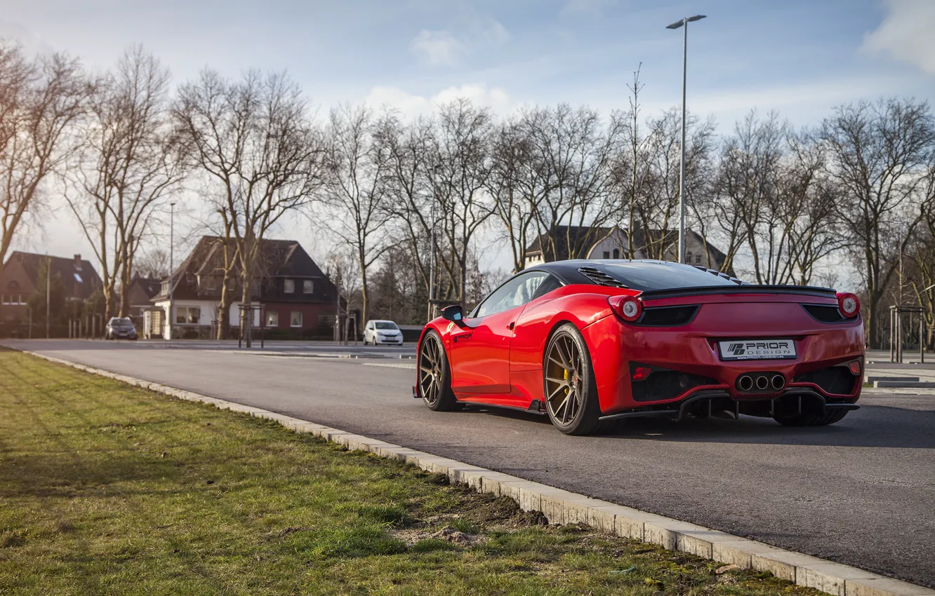 Photo wallpaper Ferrari, Ferrari, 458, Italia, Prior-Design, PD458