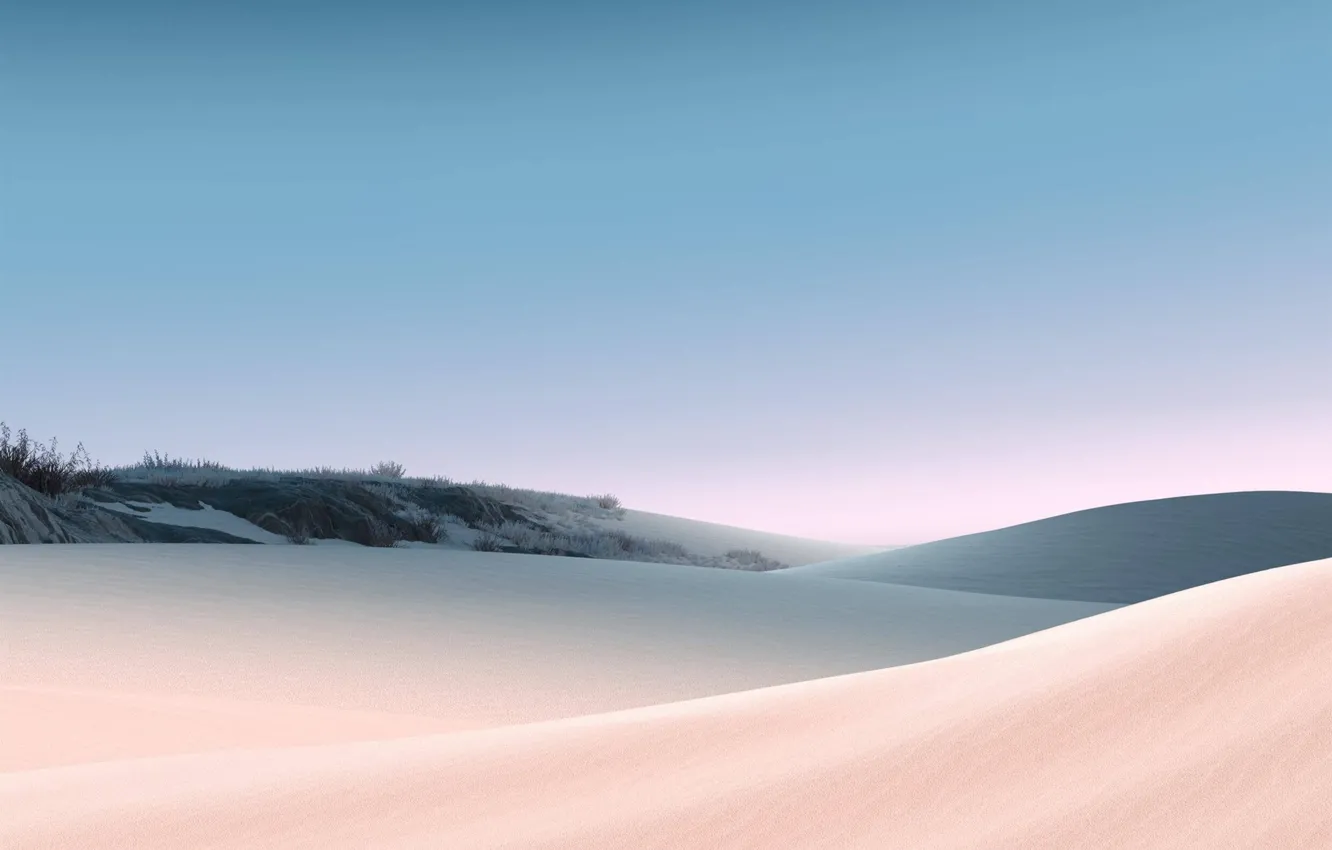 Photo wallpaper sand, the sky, grass, the dunes, desert, Surface Laptop 3