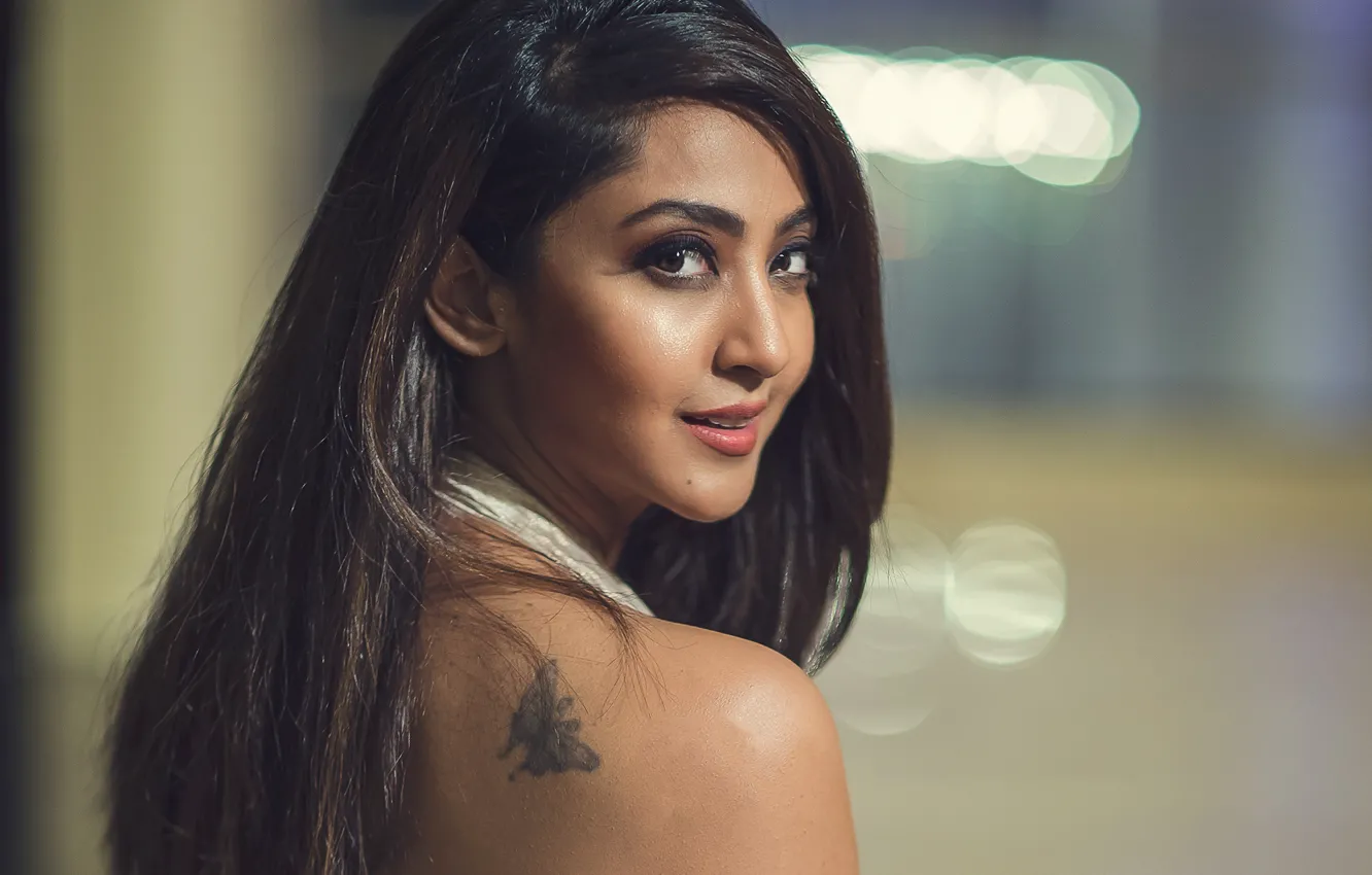 Photo wallpaper girl, hot, sexy, eyes, smile, beautiful, figure, model