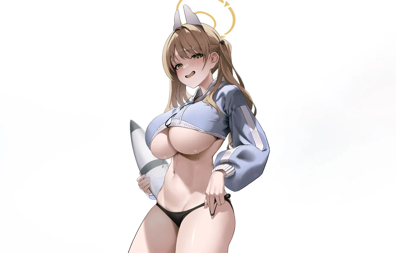 Photo wallpaper girl, sexy, lingerie, wet, panties, green eyes, long hair, boobs