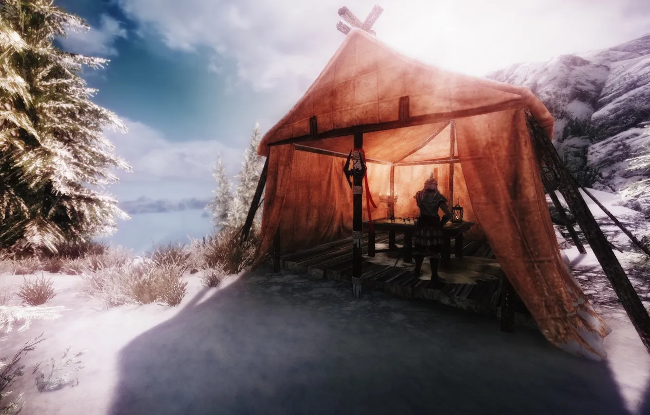 Photo wallpaper nature, Skyrim, The Elder Scrolls