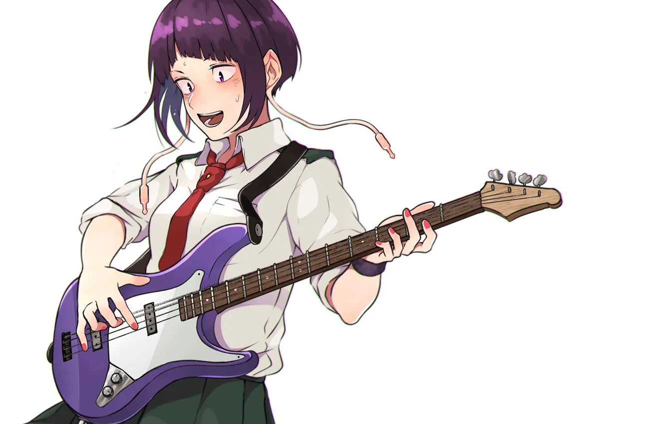 Photo wallpaper girl, guitar, Boku no Hero Academy, My heroic academia, Jirou Kyouka