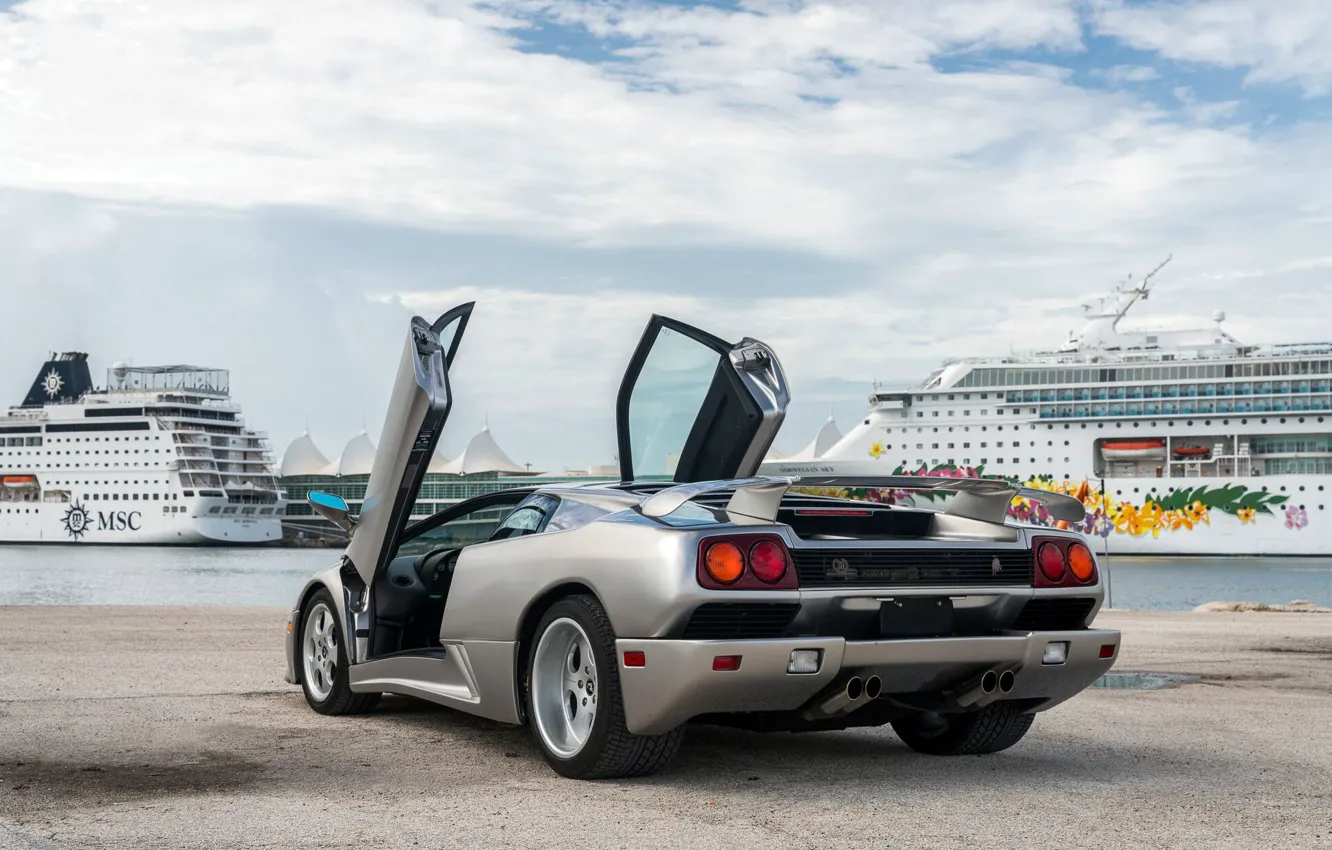 Photo wallpaper rear view, Lamborghini, Lamborghini Diablo SE30, Diablo