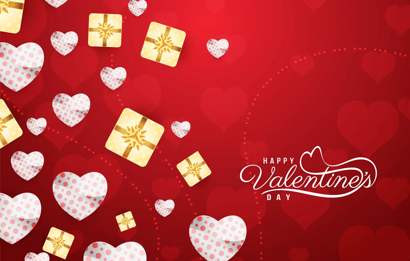 Photo wallpaper holiday, heart, heart, hearts, heart, Valentine's Day, Valentine's day