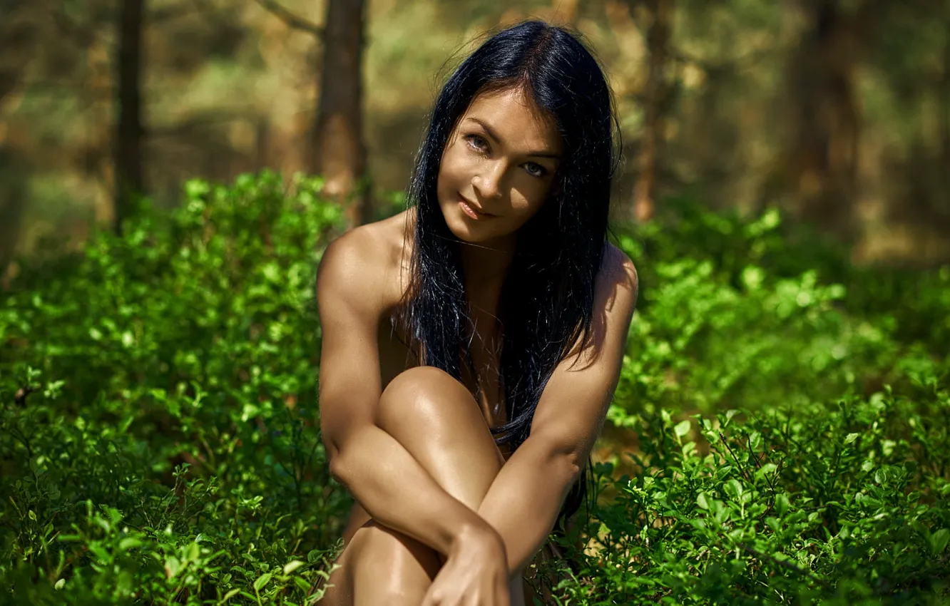 Photo wallpaper legs, sponge, Michell, Roman Prošek