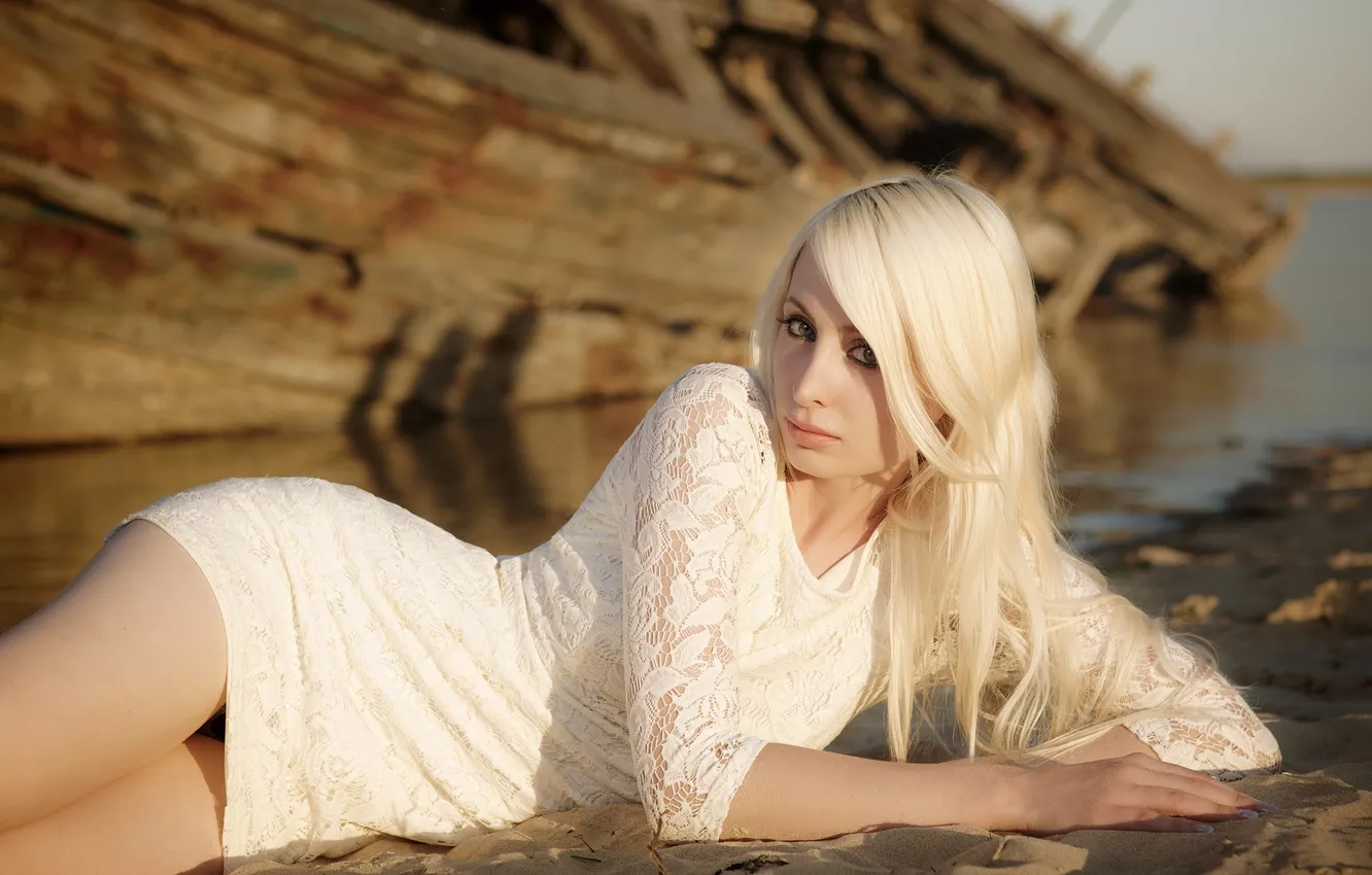 Photo wallpaper girl, pose, background