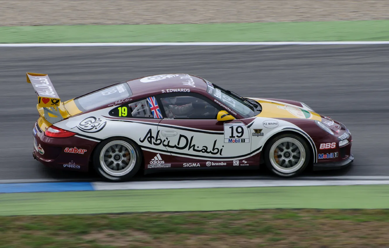 Photo wallpaper car, speed, Porsche, car, speed, races, racing