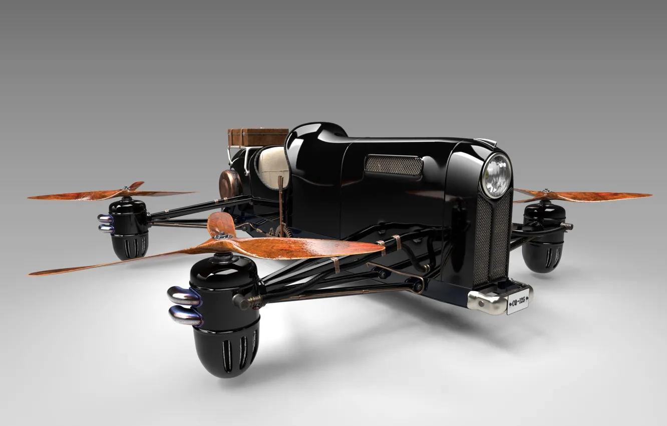 Photo wallpaper design, retro, design, camera, CarQuad - Civilian