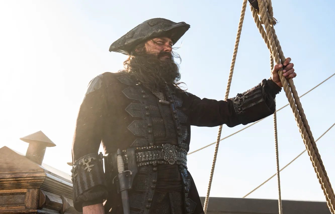 Photo wallpaper Ray Stevenson, Blackbeard, Black Sails, Black sails