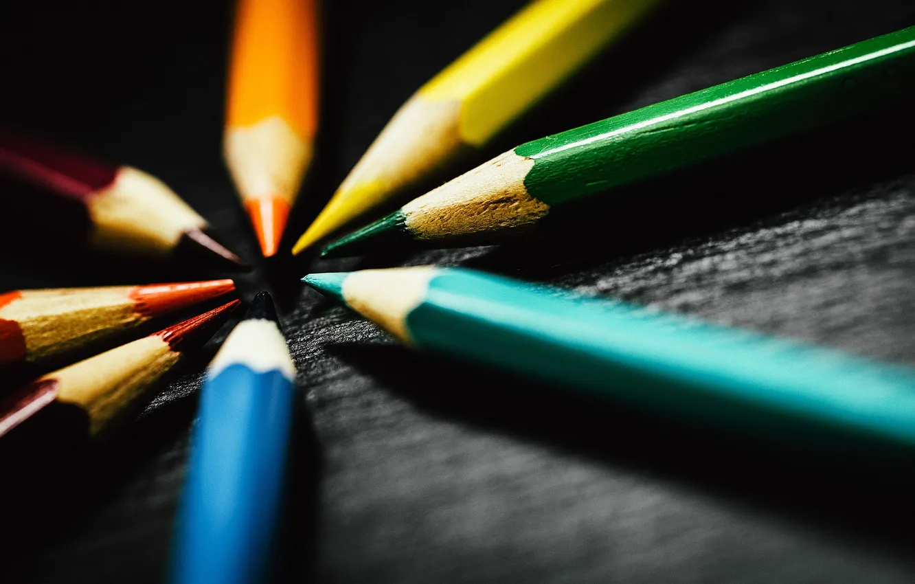 Photo wallpaper macro, pencils, photographer, photography, photographer, Björn Wunderlich
