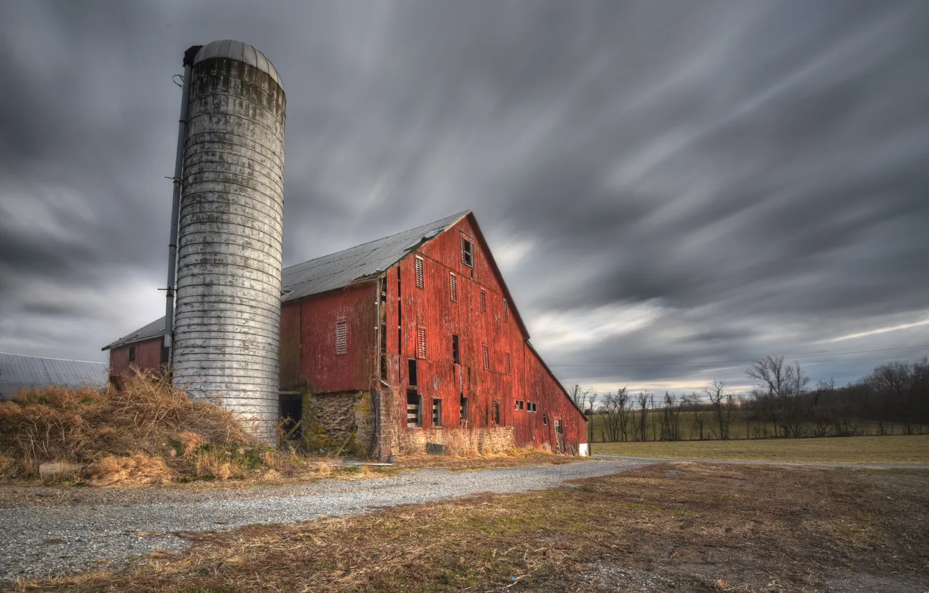 Wallpaper Pennsylvania, Afternoon Barn, Butler Township, Center Mills for mobile and desktop