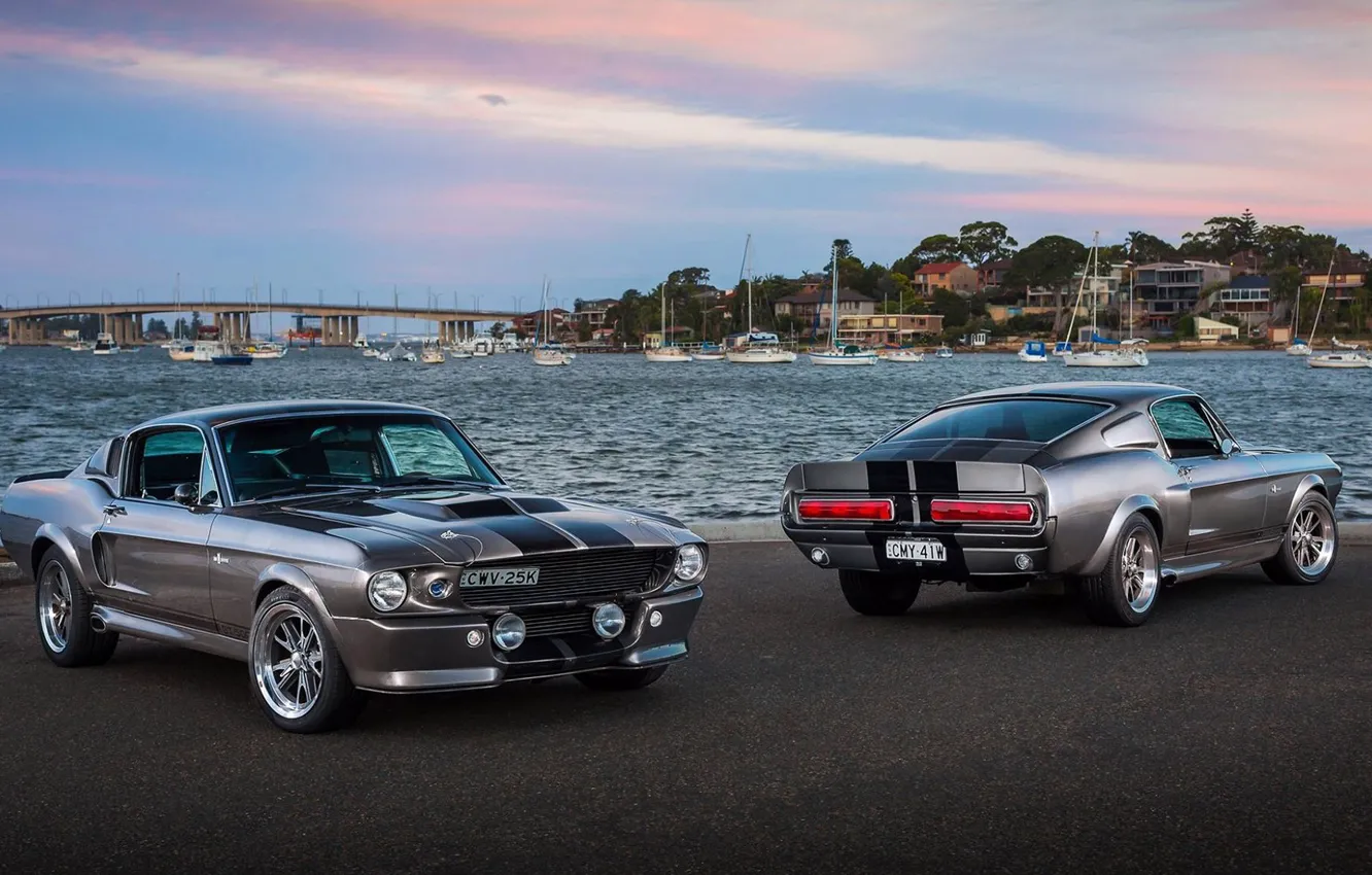 Photo wallpaper Mustang, Ford, Shelby, GT500, Mustang, Ford, 1967 "Eleanor"