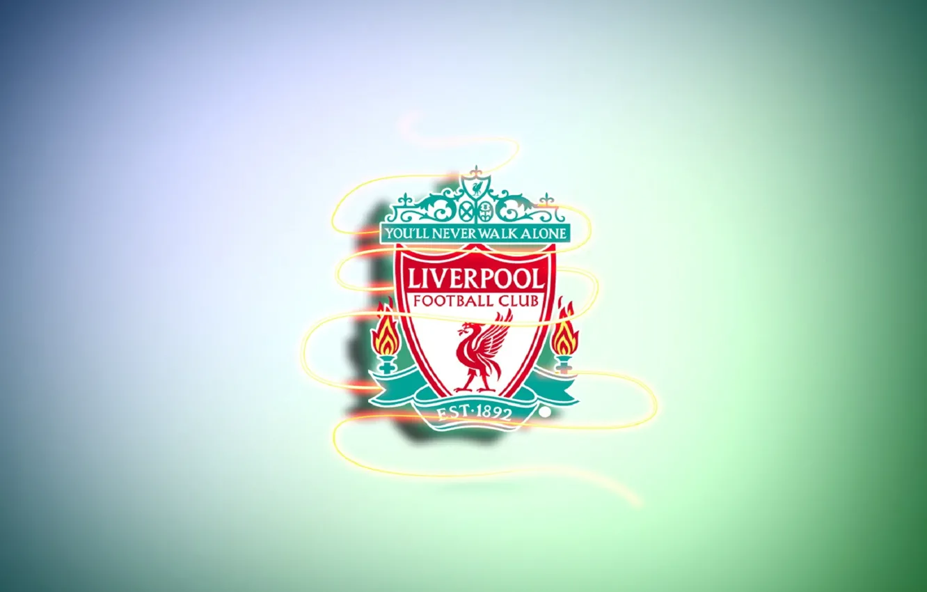 Photo wallpaper football, coat of arms, liverpool
