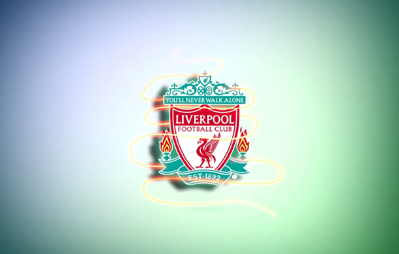 Photo wallpaper football, coat of arms, Liverpool