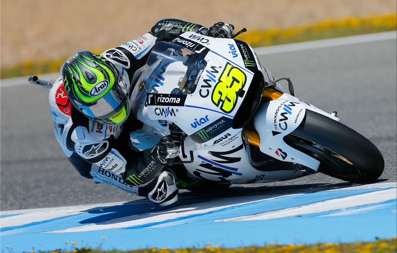Photo wallpaper turn, Honda, MotoGP, CWM LCR Honda, Cal Crutchlow