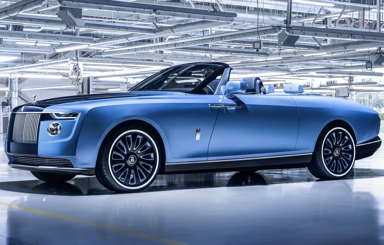 Photo wallpaper Rolls-Royce, V12, 2021, Boat Tail, Phantom Drophead Coupe, exclusive car, Rolls-Royce Boat Tail, $28 Million