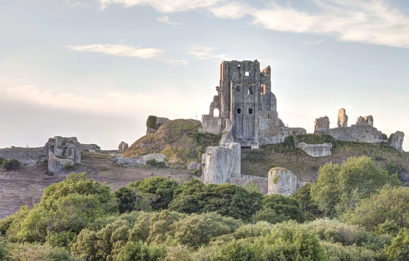 Photo wallpaper city, the city, photographer, photography, Corfe Castle, Lies Thru a Lens