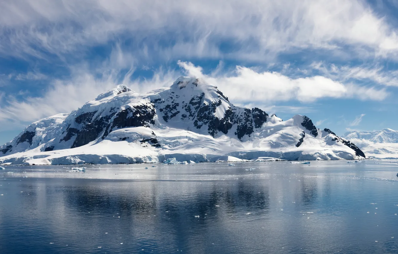 Photo wallpaper snow, glacier, Arctic