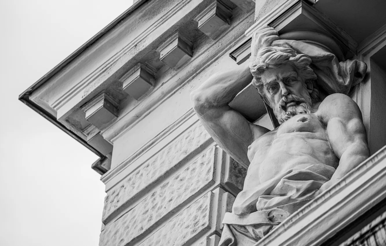 Photo wallpaper sculpture, art, bust, aesthetics