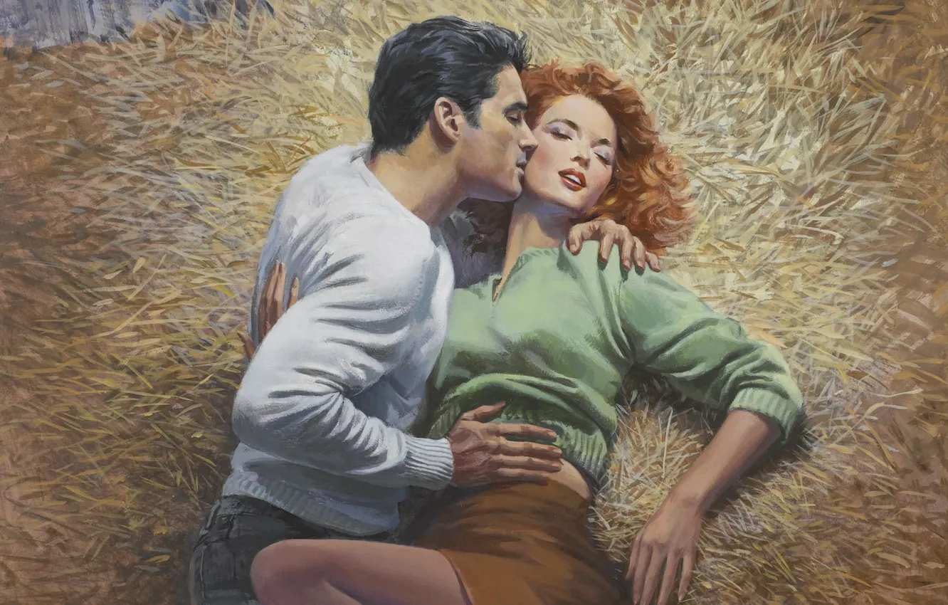 Photo wallpaper figure, painting, Illustrator, Barnett Plotkin