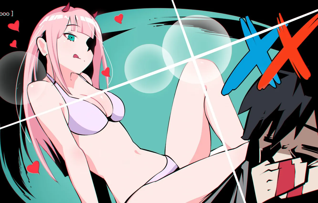 Photo wallpaper Girl, Guy, Anime, Darling In The Frankxx, Cute in France