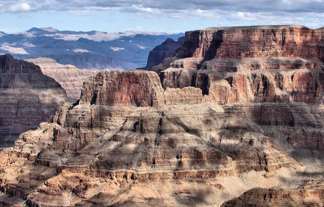 Photo wallpaper the sky, landscape, mountains, canyon, AZ, Grand Canyon, National Park