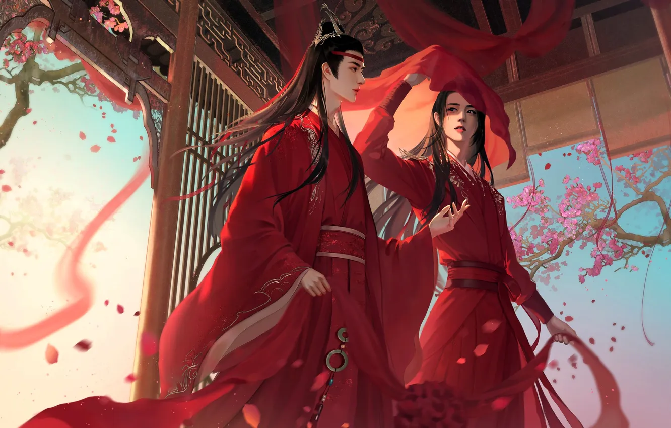Photo wallpaper spring, Master evil cult, The Untamed, Wei Ying, Lan Zhan, The Indomitable Lord of Chenqing, …