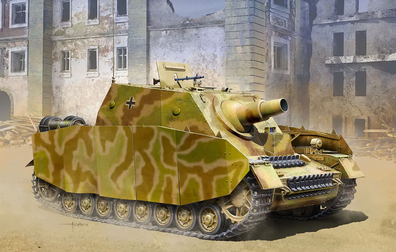 Photo wallpaper Germany, SAU, The storm Panzer IV, Armor