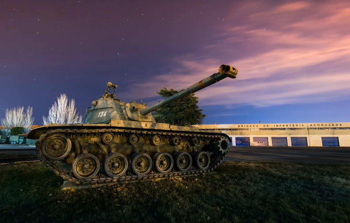 Photo wallpaper army, tank, M-48