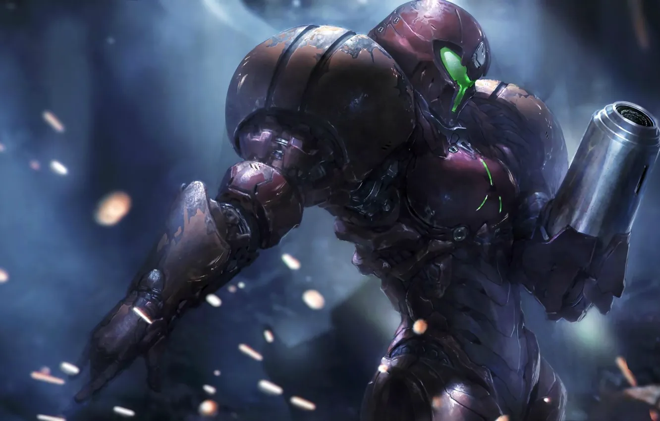 Photo wallpaper the game, figure, art, costume, Samus Aran, Metroid, Samus, Samus Aran