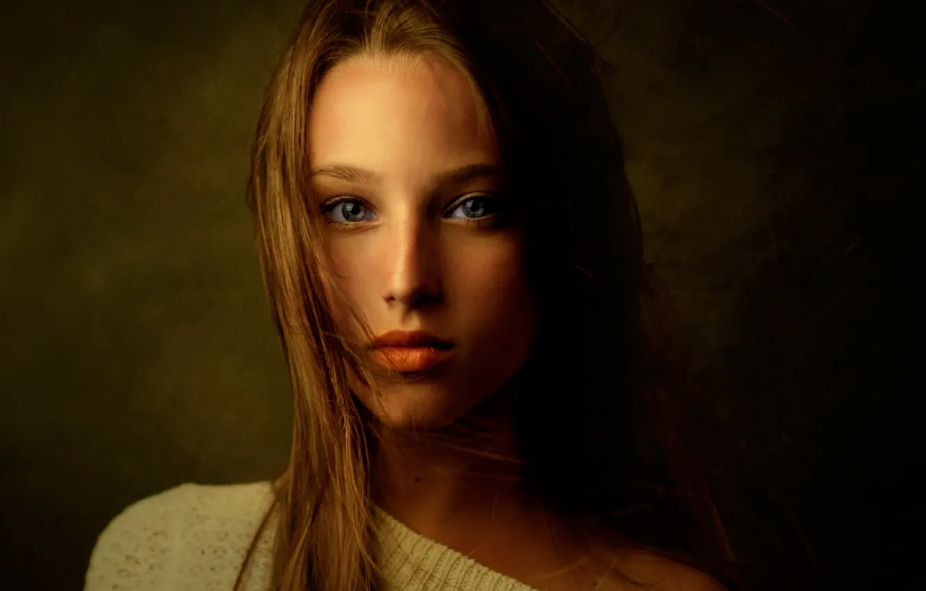 Photo wallpaper hair, portrait, girl, Tanya