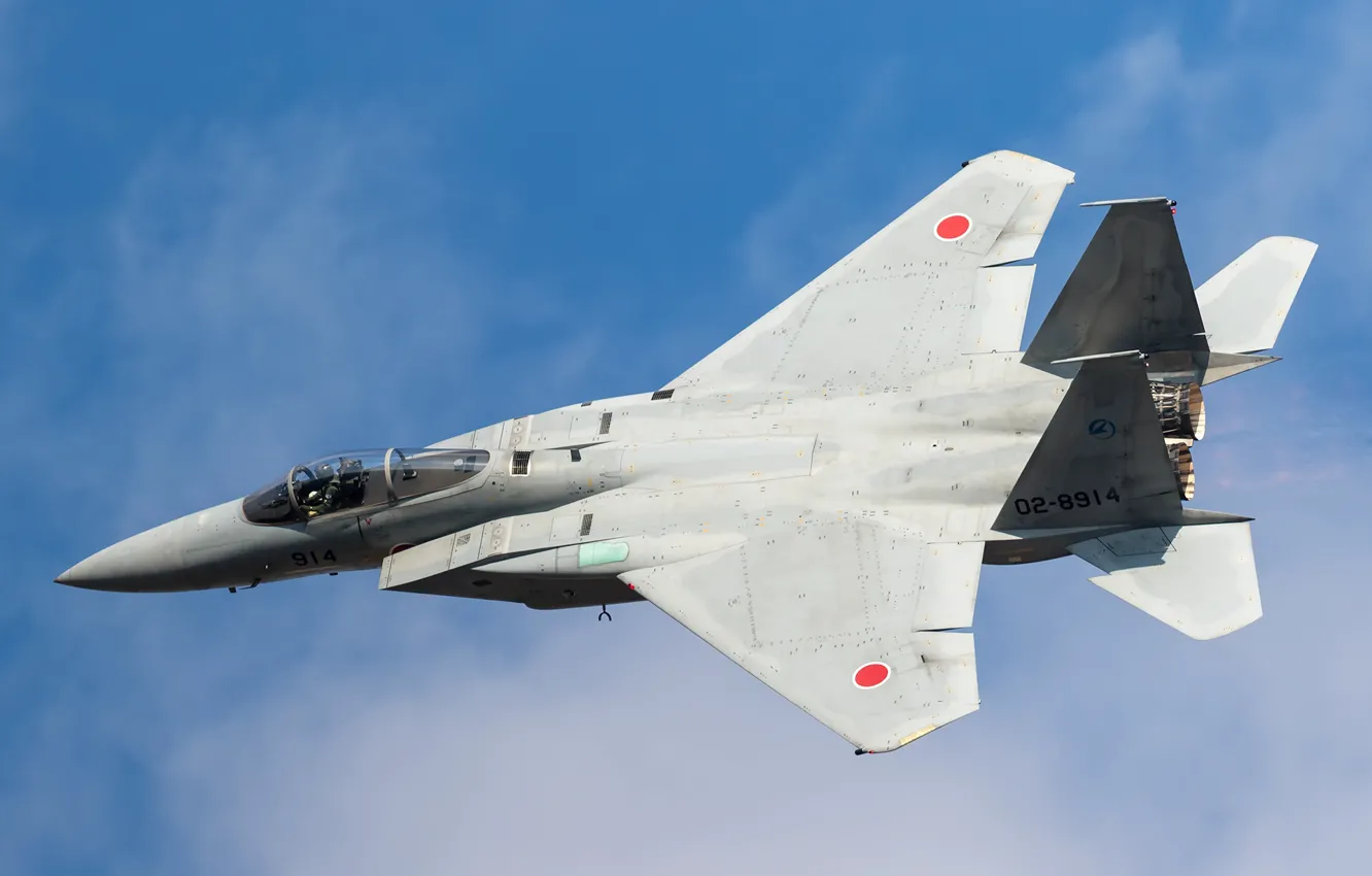 Photo wallpaper F-15J, BBC Japan, Mitsubishi