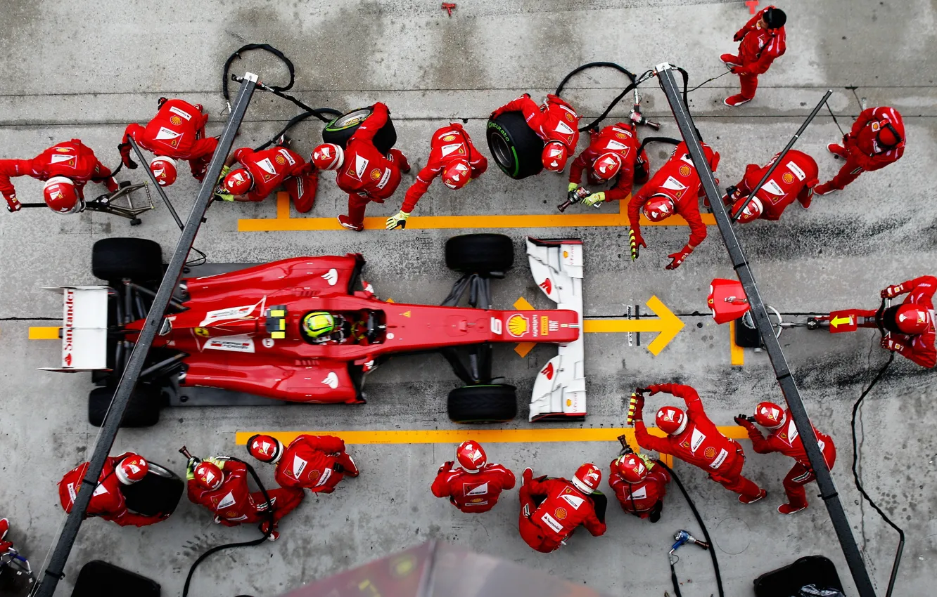Photo wallpaper race, Ferrari, Kuala Lumpur, Felipe Massa, Malaysia, Formula One