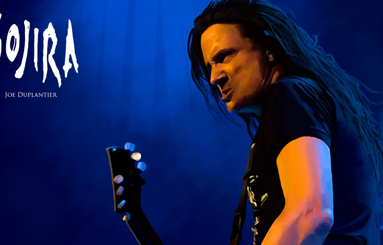 Photo wallpaper metal, painting, groove, joe duplantier, logo, Music, Gojira