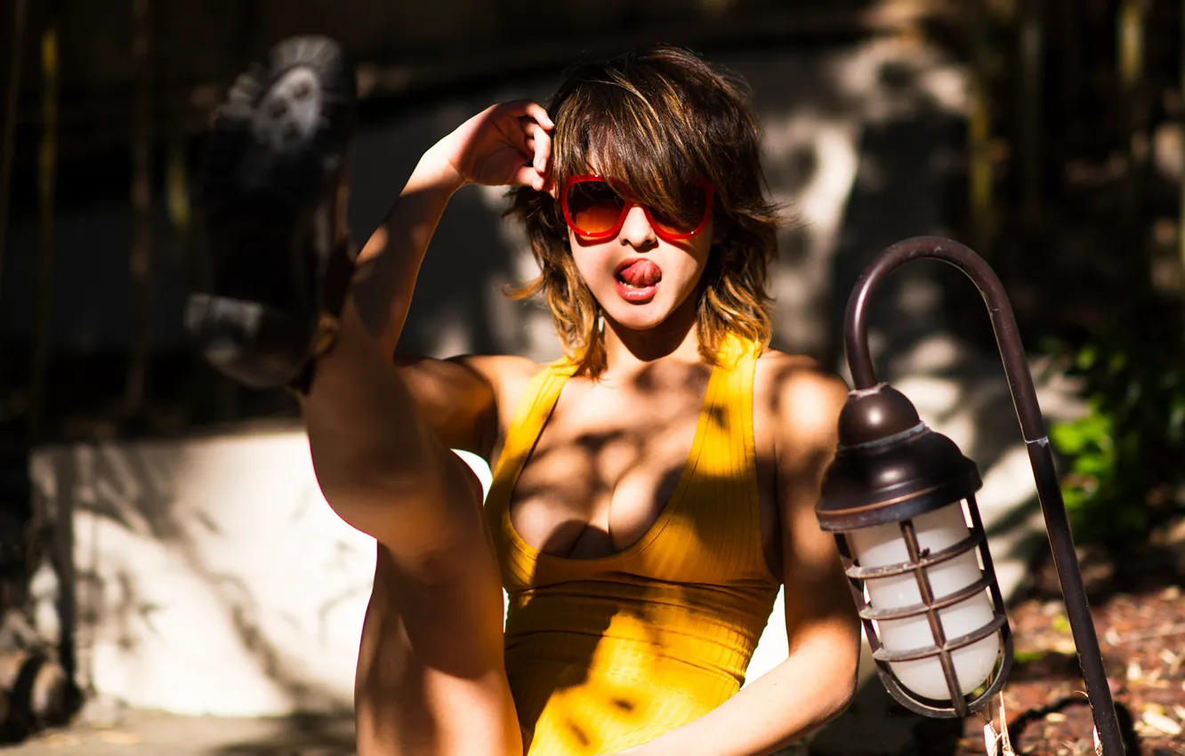 Photo wallpaper girl, hot, sexy, eyes, smile, beautiful, figure, model