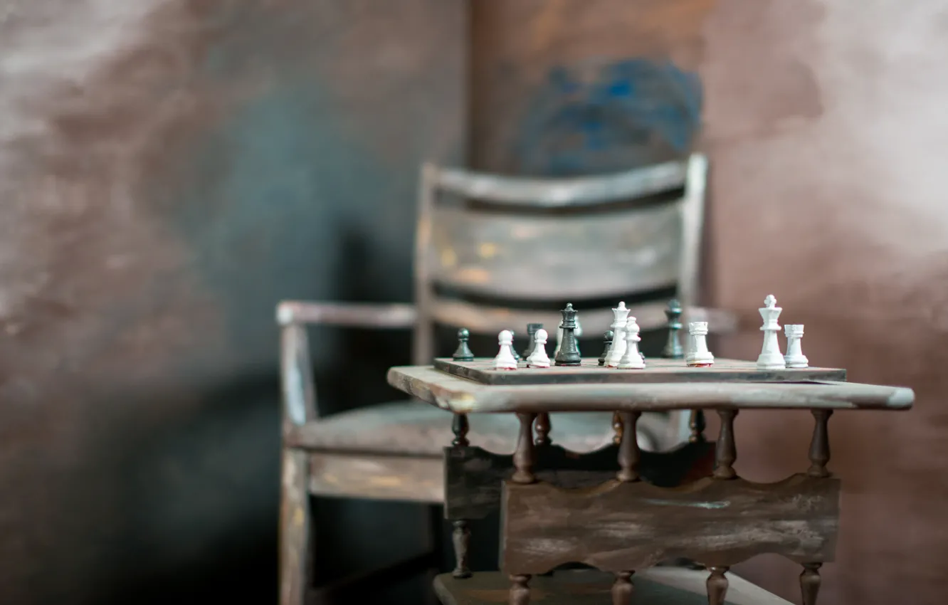 Photo wallpaper background, chess, figure