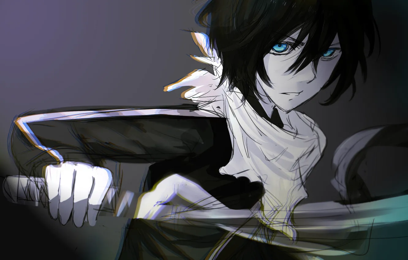 Photo wallpaper katana, guy, Yato, Noragami