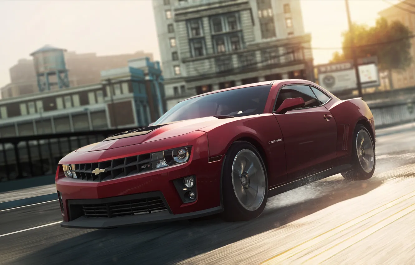 Photo wallpaper the game, NFS, 2012, Chevrolet Camaro ZL1, Need for speed, Most wanted