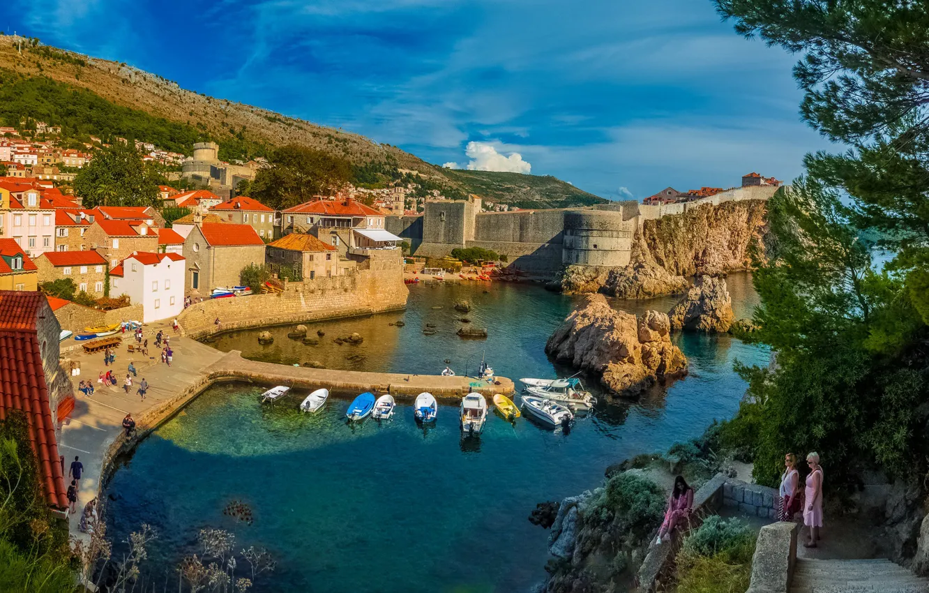 Photo wallpaper home, Bay, Croatia, Dubrovnik